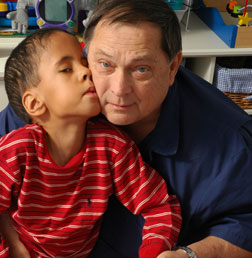community outreach adult male with child