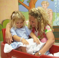 Nurse and Child in the Neuroscience Unit