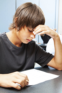 Test Anxiety stock photo
