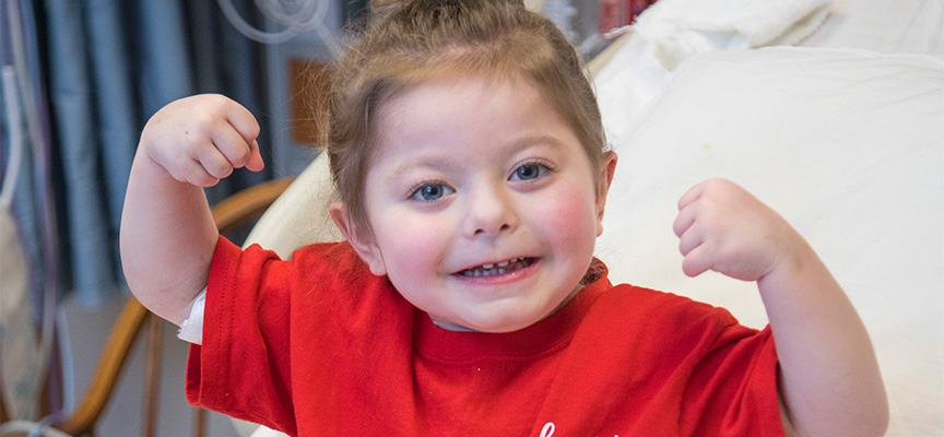 Smiling Heart Failure patient at Le Bonheur Children's Hospital