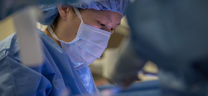 Trauma Surgeon Ying Weatherall, MD performing surgery at Le Bonheur Children's Hospital