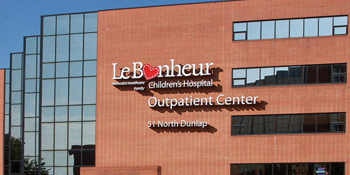 Le Bonheur Outpatient Center located in downtown Memphis